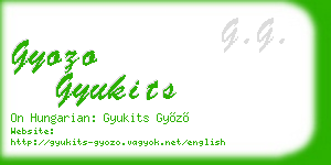 gyozo gyukits business card