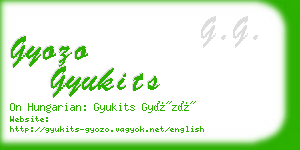 gyozo gyukits business card